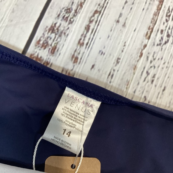 330. Lascana Navy Blue Bikini Bottom NWT Size 16 - Picture 3 of 3